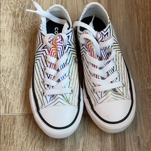 Girls metallic star Converse- size 11